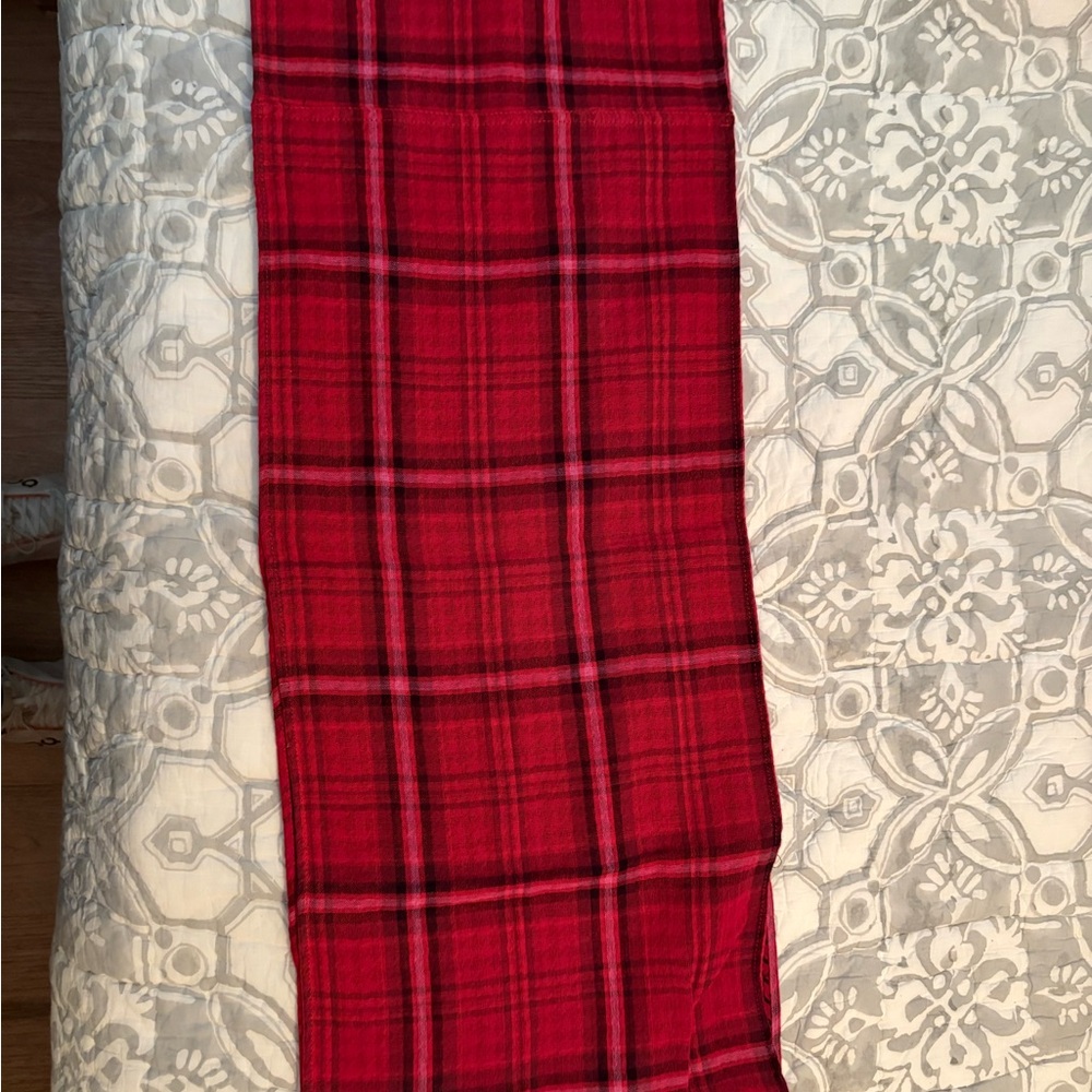 Red Plaid Infinity Scarf